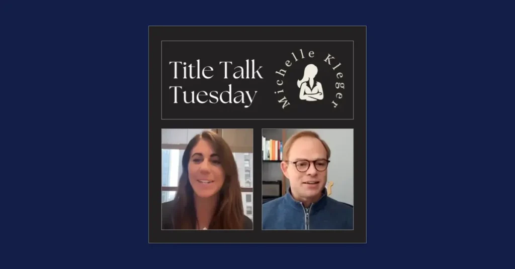 Title Talk Tuesday with Michelle Kleger